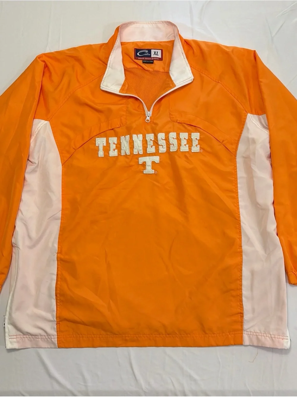 Vintage Tennessee Pullover Jacket - Orange & White